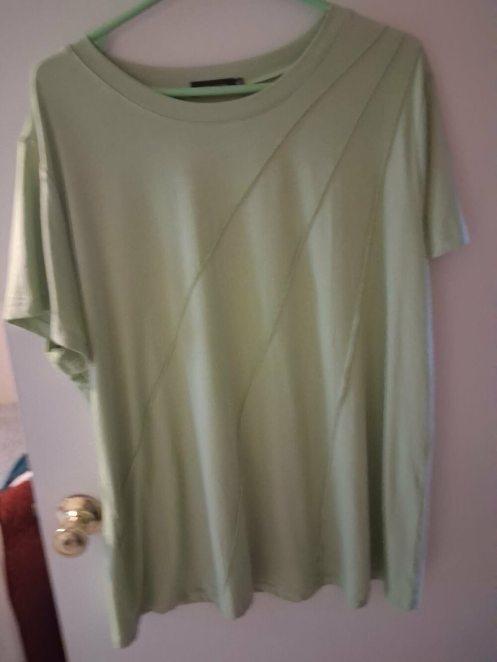 Woman's light sage green top 3X NEW